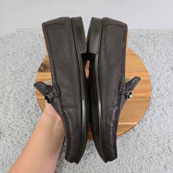 Bruno Magli Massyf Dark Brown Leather Business Casual Horsebit Loafer Mens 11 M - Picture 10 of 16